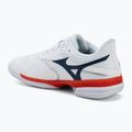 Herren-Tennisschuhe Mizuno Wave Exceed Court AC white/insignia blue/orange 3