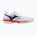 Herren-Tennisschuhe Mizuno Wave Exceed Court AC white/insignia blue/orange 2