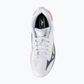 Herren-Tennisschuhe Mizuno Wave Exceed Court AC white/insignia blue/orange 5