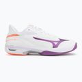 Damen Tennisschuhe Mizuno Wave Exceed Court AC white/dahlia/lava orange 2