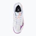 Damen Tennisschuhe Mizuno Wave Exceed Court AC white/dahlia/lava orange 5