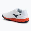 Herren-Tennisschuhe Mizuno Wave Enforce Court 2 AC white/insignia blue/orange 3