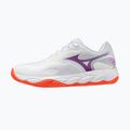 Damen Tennisschuhe Mizuno Wave Enforce Court 2 CC white/dahlia/sunstone