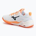 Handballschuhe Mizuno Wave Stealth Neo 2.1 white/black/flamingo coral 3