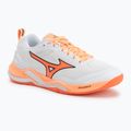 Handballschuhe Mizuno Wave Stealth Elite white/lava orange