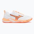Handballschuhe Mizuno Wave Stealth Elite white/lava orange 2