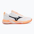 Handballschuhe Mizuno Wave Stealth Pro white/black/flamingo coral 2