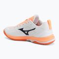 Handballschuhe Mizuno Wave Stealth Pro white/black/flamingo coral 3