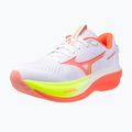 Laufschuhe für Damen Mizuno Wave Rider 30 white/flamingo coral/lime pulp 3