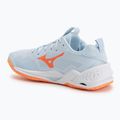 Handballschuhe Damen Mizuno Wave Stealth Neo 2.1 blue finch/lava orange/white 3