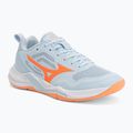 Handballschuhe Damen Mizuno Wave Stealth Pro blue finch/lava orange