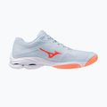 Damen-Volleyballschuhe Mizuno Wave Lightning Pro blue finch/lava orange/flamingo coral 2