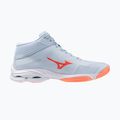 Damen-Volleyballschuhe Mizuno Wave Lightning Pro Mid blue finch/lava orange/flamingo coral 2