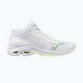Damen-Volleyballschuhe Mizuno Wave Lightning Pro Mid white/aqua gray/ambrosia