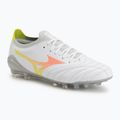 Fußballschuhe Mizuno Morelia Neo V β Pro AG white/lava orange/evening primrose
