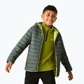Daunenjacke für Kinder REGATTA Hooded Marizion dark forest green/wild lime 5
