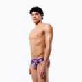 Herren-Schwimmhose Speedo Printed Brief techno jungle/orchid shine 5