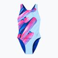 Damen-Einteiler Badeanzug Speedo FL Placement Printed Powerback brushy shadows/cruise 7