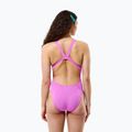 Damen-Einteiler Badeanzug Speedo Solid Leaderback orchid shine 4