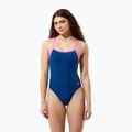 Damen-Einteiler Badeanzug Speedo Solid Turnback denim teal