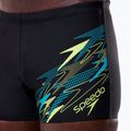 Herren-Badeboxershorts Speedo Medley Logo Aquashort anthracite/hyper teal 6