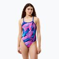 Damen-Einteiler Badeanzug Speedo FL Printed Turnback brushy glitch/hope