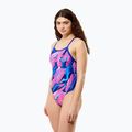 Damen-Einteiler Badeanzug Speedo FL Printed Turnback brushy glitch/hope 3
