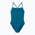 Damen-Einteiler Badeanzug Speedo Endurance+ Logo Thin Strap teal abyss