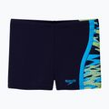  Jungen-Badeboxer Speedo Hyperboom Splice Aquashort anthracite/hyper teal