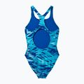Kinder Badeanzug Speedo Hyperboom Print Medalist night watch/hyper teal 2