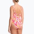 Damen-Einteiler Badeanzug Nike V-Neck desert pink 2