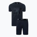 Herrenpyjama CR7 Pyjama-Shorts dark grey melange