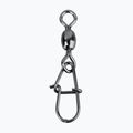 SavageGear Eggsnap Swivel 10-teiliger Spinnwirbel mit Sicherheitsstift silber 54915