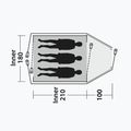 Campingzelt 3-osobowy Outwell Cloud 3 grün/grau 8