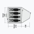 Campingzelt 4-osobowy Outwell Cloud 4 grün/grau 8