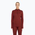 Damen-Funktionssweatshirt Dovre Wool Zip burgundy