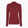 Damen-Funktionssweatshirt Dovre Wool Zip burgundy 4