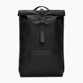 Rains Rucksack Rolltop W3 13 l urbaner Rucksack schwarz