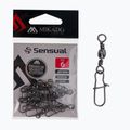 Mikado Barrel Swivel Snaps 10 Stück schwarz HX3030-006