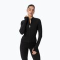 Damen-Trainingssweatshirt Cardio Bunny Zipper Blouse black