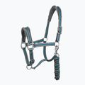 Pferdehalfter mit Anbindestrick York Calipso blau 3290502