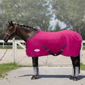 York Ekona kastanienbraune Fleece-Pferdedecke mit Gurten 150942125