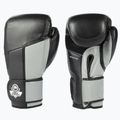 Bushido Muay Thai Naturleder Boxhandschuhe schwarz ARB-431sz-14oz 3