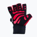 DBX BUSHIDO Gym Workout Handschuhe mit langem Klettverschluss und Griffsystem schwarz/rot 3