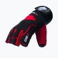DBX BUSHIDO Gym Workout Handschuhe mit langem Klettverschluss und Griffsystem schwarz/rot 5