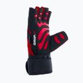 DBX BUSHIDO Gym Workout Handschuhe mit langem Klettverschluss und Griffsystem schwarz/rot 7