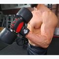 DBX BUSHIDO Gym Workout Handschuhe mit langem Klettverschluss und Griffsystem schwarz/rot 11