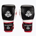 Bushido Naturleder Boxhandschuhe mit Gel-Technologie schwarz B-2v11a-12oz