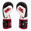 Bushido Naturleder Boxhandschuhe mit Gel-Technologie schwarz B-2v11a-12oz 4