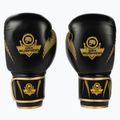 Bushido Naturleder Boxhandschuhe schwarz B-2v13-10oz
